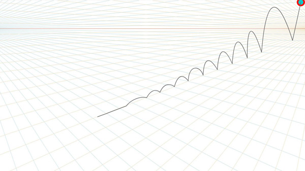 Bouncing Ball in 2-Point Perspective